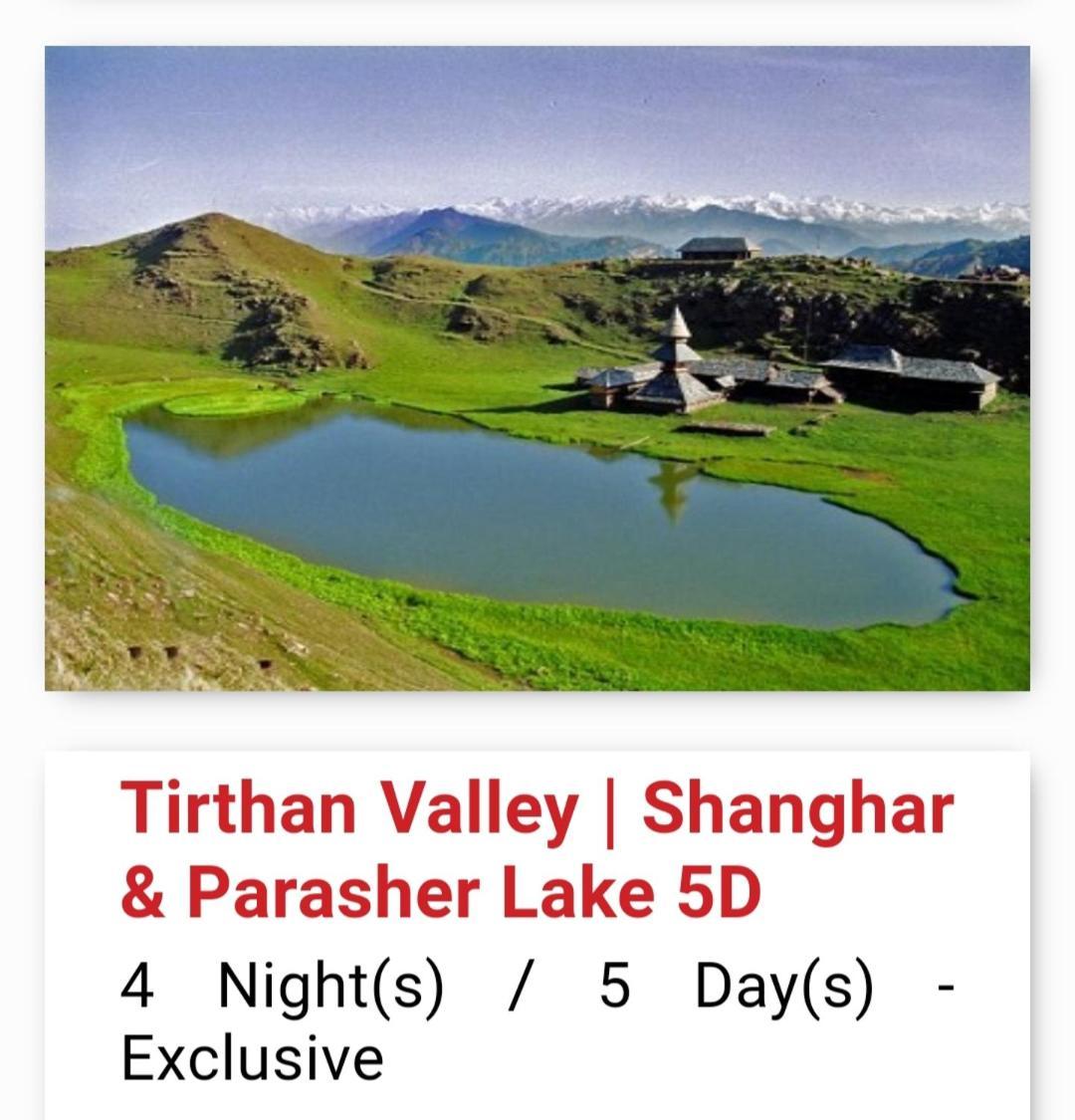 Tirthan Crest Homestay Banjār Exteriör bild