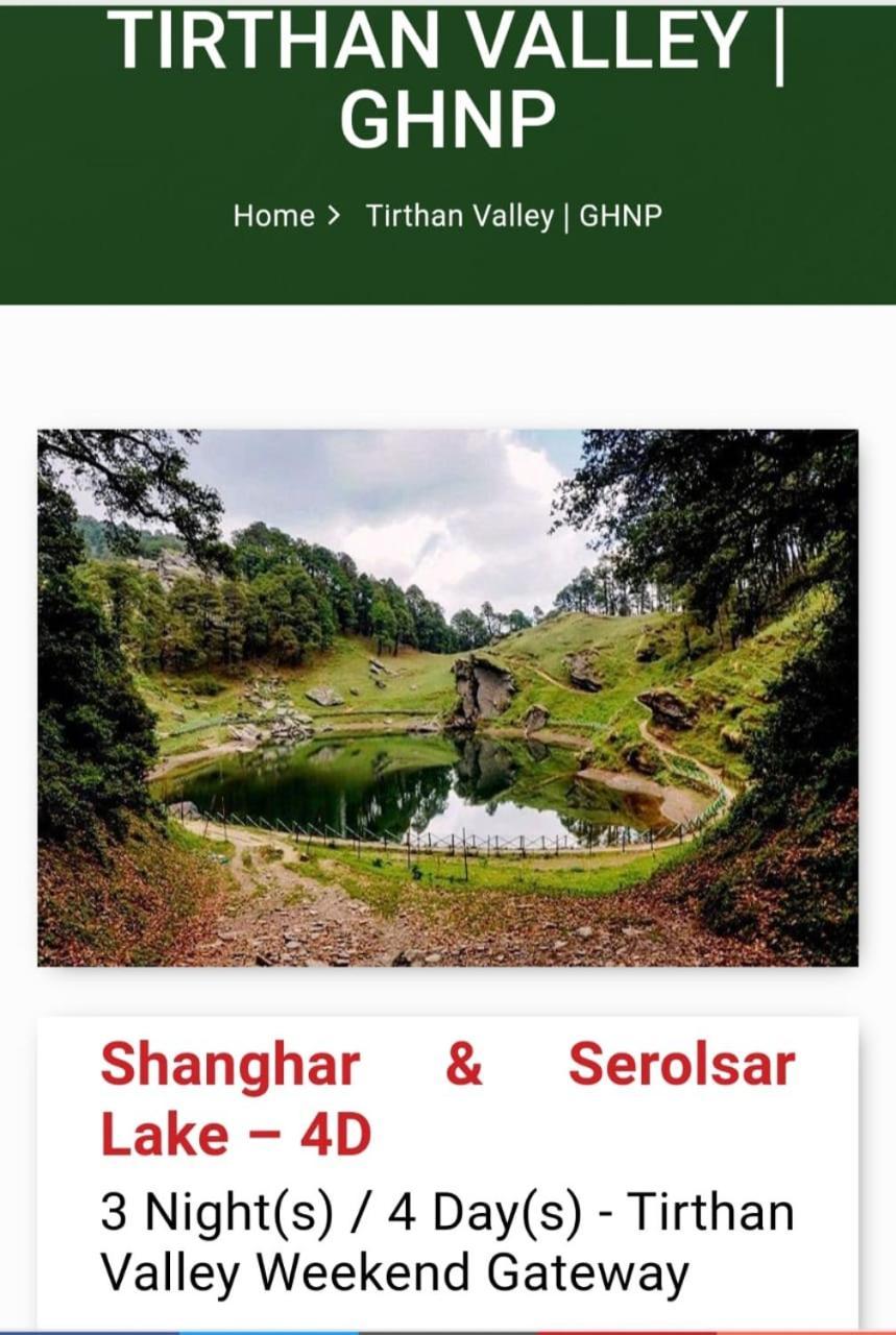 Tirthan Crest Homestay Banjār Exteriör bild