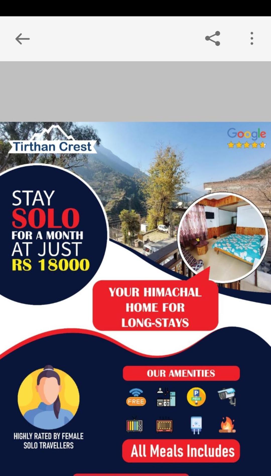 Tirthan Crest Homestay Banjār Exteriör bild